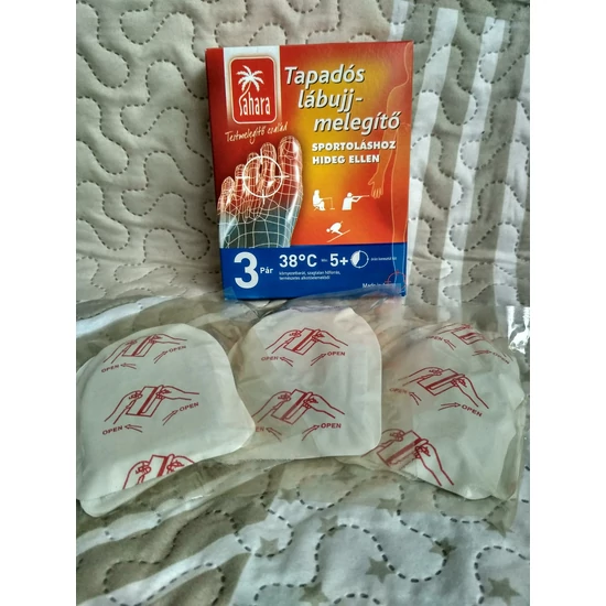 Tapadós lábujjmelegítő